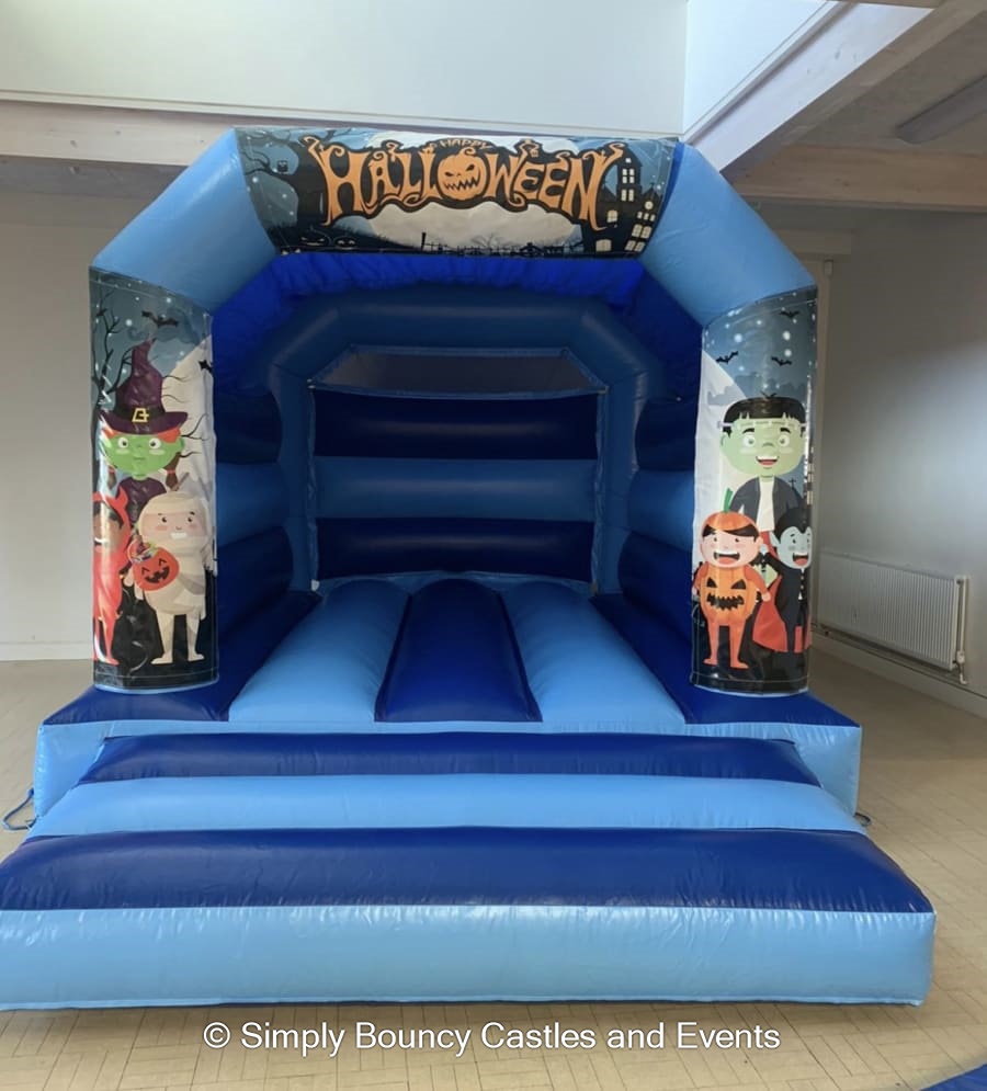 Halloween Bouncy Castle Blue Best Bouncy Castle Hire service in
